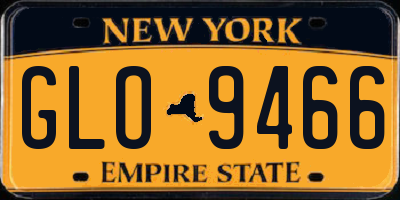 NY license plate GLO9466