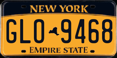 NY license plate GLO9468