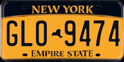 NY license plate GLO9474