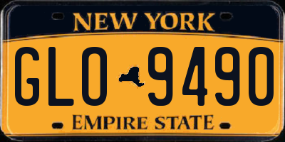 NY license plate GLO9490