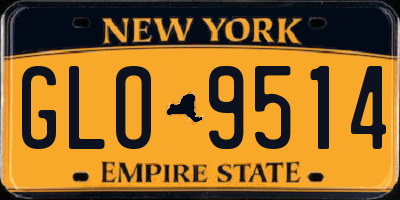 NY license plate GLO9514