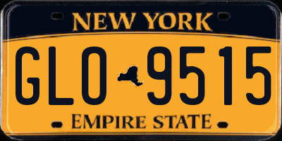 NY license plate GLO9515