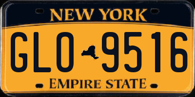 NY license plate GLO9516