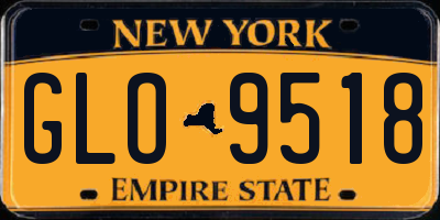 NY license plate GLO9518