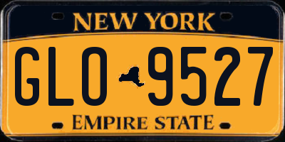 NY license plate GLO9527