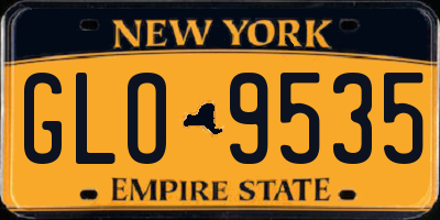 NY license plate GLO9535