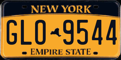 NY license plate GLO9544
