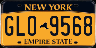 NY license plate GLO9568