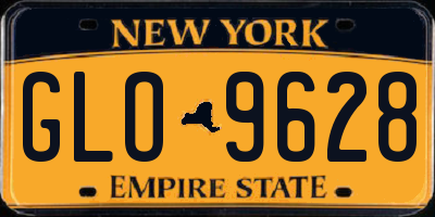 NY license plate GLO9628