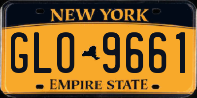 NY license plate GLO9661