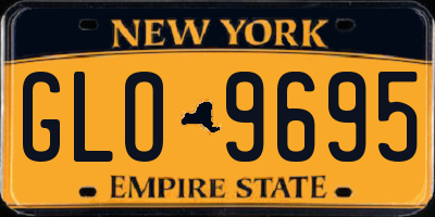 NY license plate GLO9695