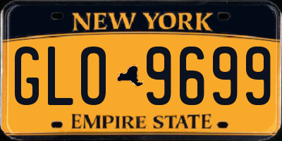 NY license plate GLO9699