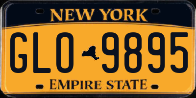 NY license plate GLO9895