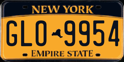 NY license plate GLO9954