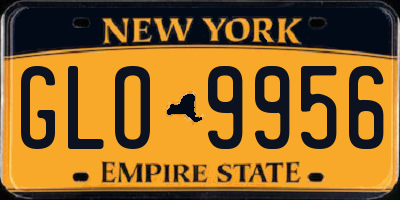 NY license plate GLO9956