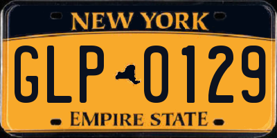 NY license plate GLP0129