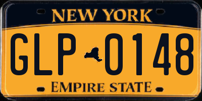 NY license plate GLP0148