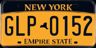 NY license plate GLP0152