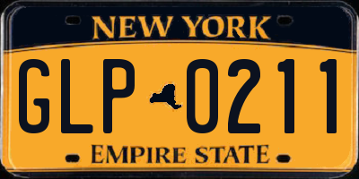 NY license plate GLP0211