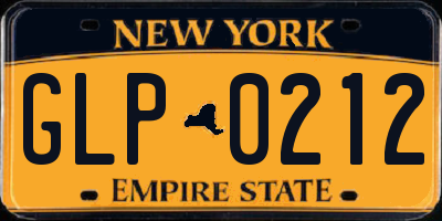 NY license plate GLP0212