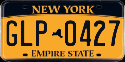 NY license plate GLP0427