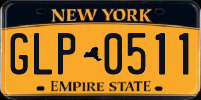 NY license plate GLP0511