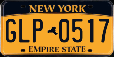 NY license plate GLP0517