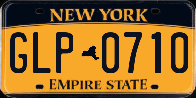NY license plate GLP0710