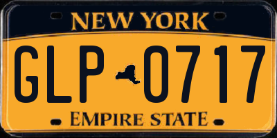 NY license plate GLP0717