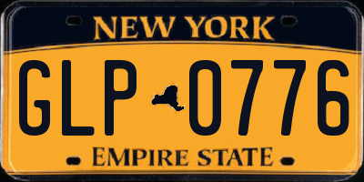 NY license plate GLP0776