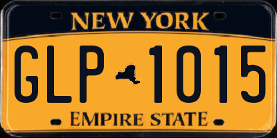 NY license plate GLP1015