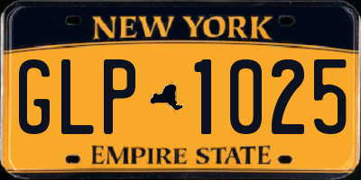 NY license plate GLP1025
