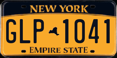 NY license plate GLP1041