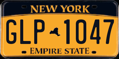 NY license plate GLP1047