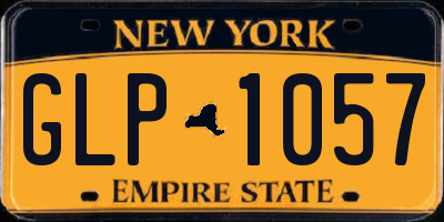 NY license plate GLP1057