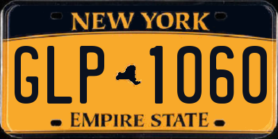 NY license plate GLP1060
