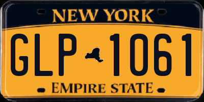 NY license plate GLP1061