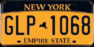 NY license plate GLP1068
