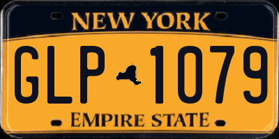 NY license plate GLP1079