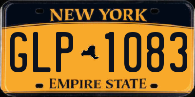 NY license plate GLP1083