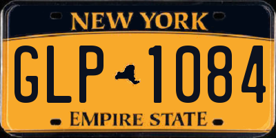 NY license plate GLP1084