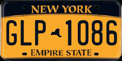 NY license plate GLP1086