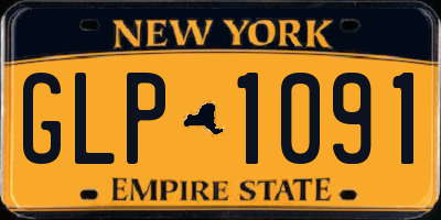 NY license plate GLP1091