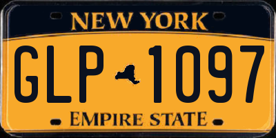 NY license plate GLP1097