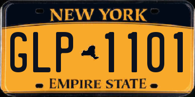 NY license plate GLP1101