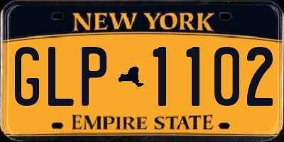 NY license plate GLP1102