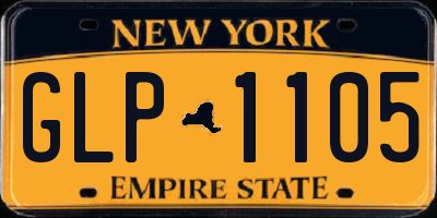 NY license plate GLP1105