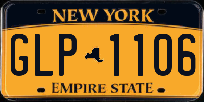 NY license plate GLP1106