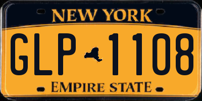NY license plate GLP1108