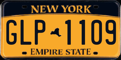 NY license plate GLP1109